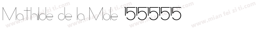 Mathilde de la Mole字体转换